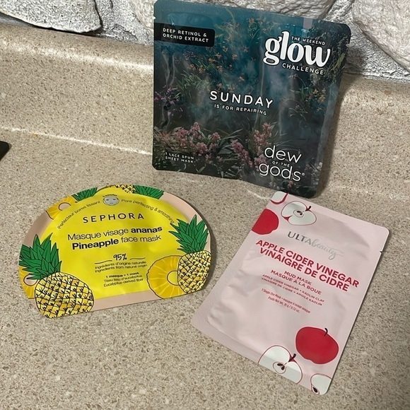 Sephora Other - Set Of 3 Self Care Facial Skin Care Masks NEW